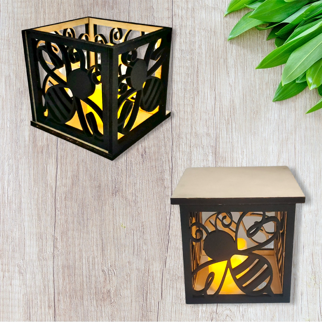 Laser Cut Bumble Bee Lantern /light Box