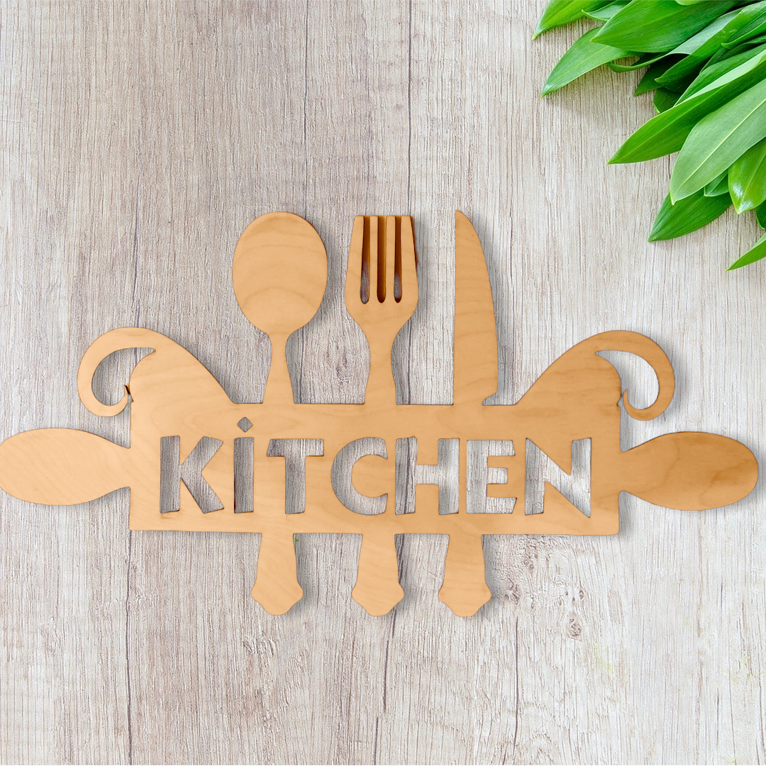 Laser Cut Kitchen Wall Decor Sign