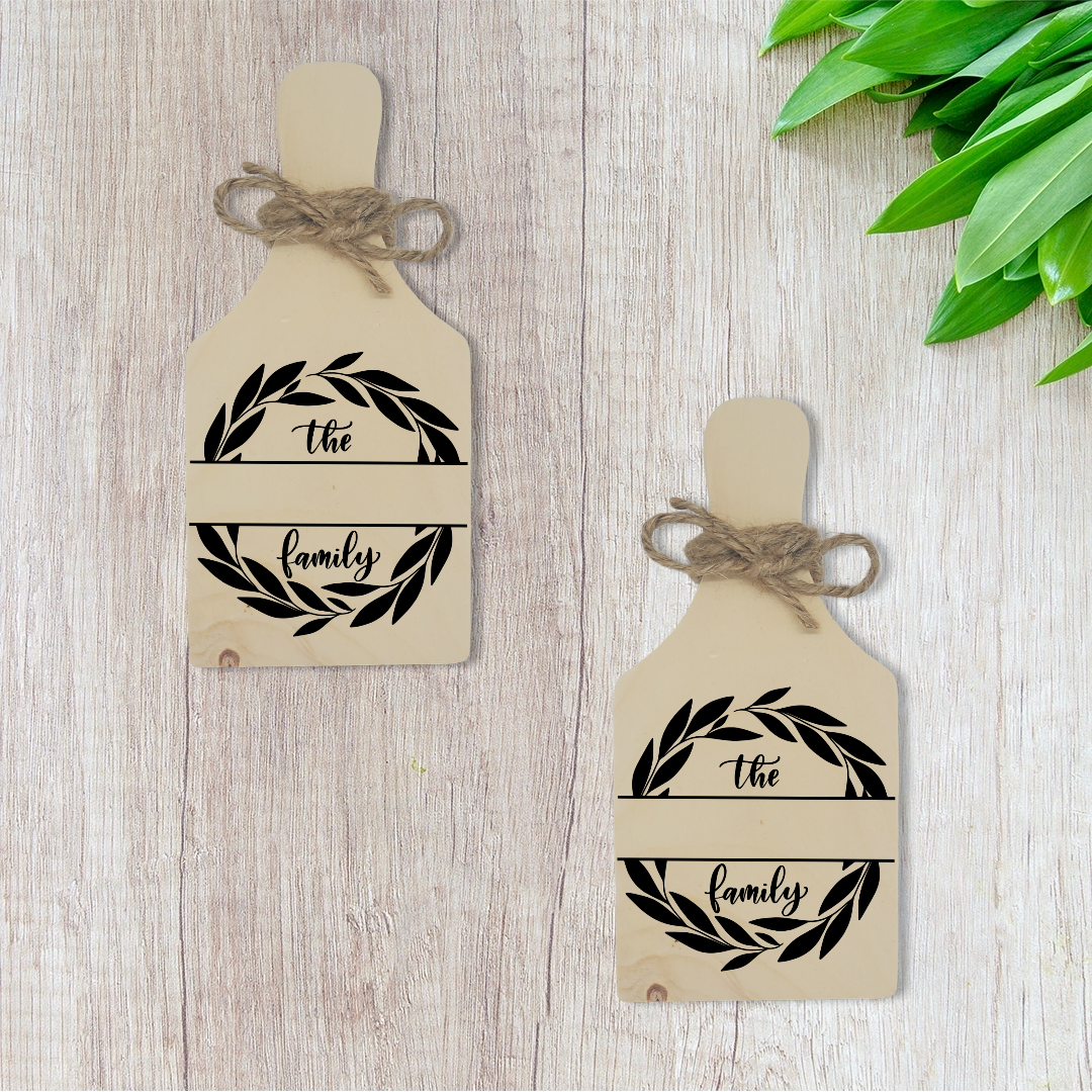 Laser Engraved ''Split Family'' Mini Cutting Boards