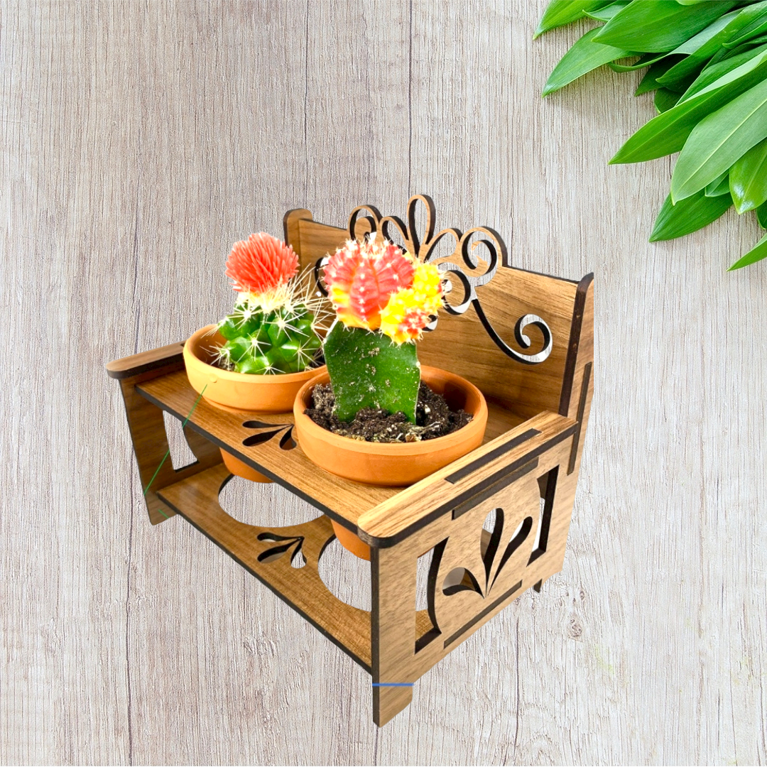 Mini Decorative Plant Bench Holder